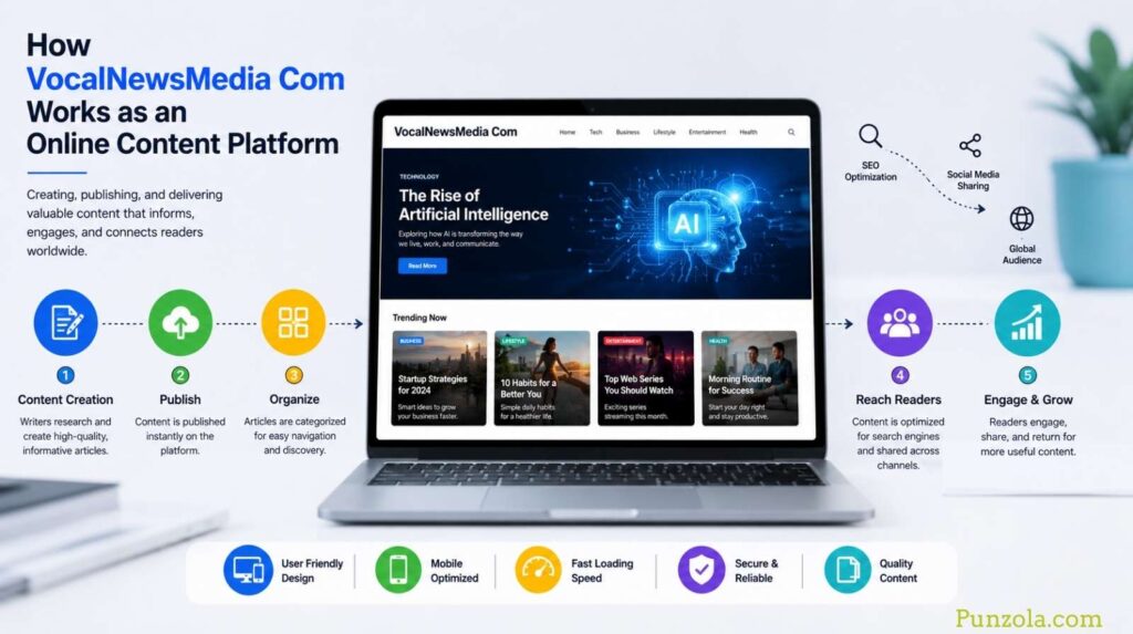How VocalNewsMedia Com Works as an Online Content Platform