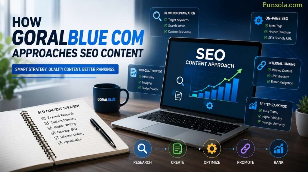 How goralblue com Approaches SEO Content
