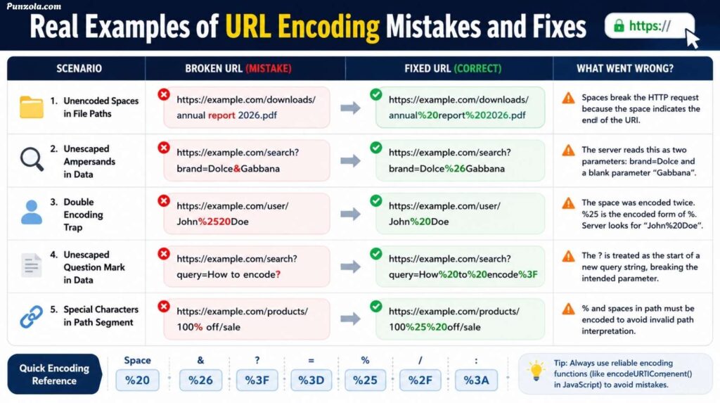 Real Examples of URL Encoding Mistakes and Fixes