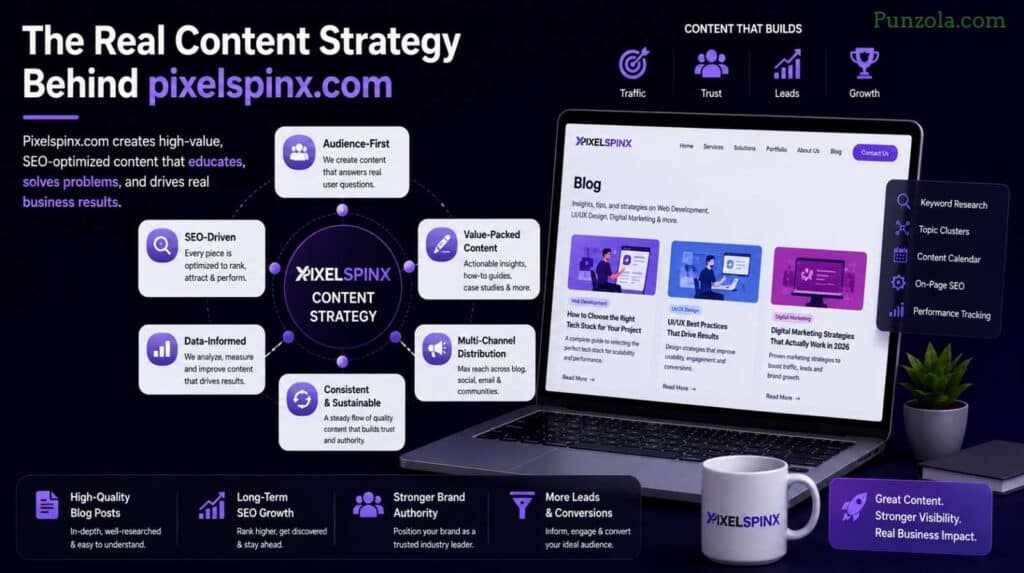 The Real Content Strategy Behind pixelspinx com